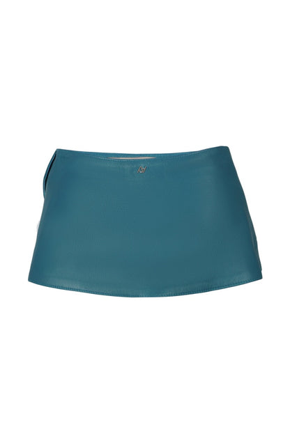 Bonnie Leather Waist Belt Creulean Blue