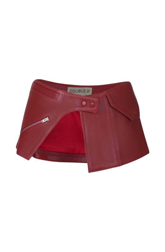 Bonnie Leather Waist Belt Red