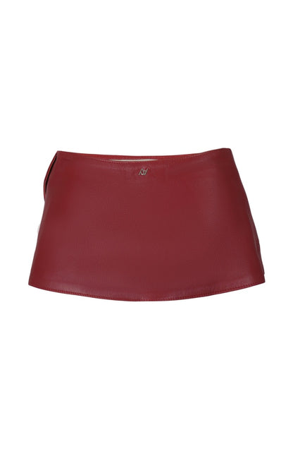 Bonnie Leather Waist Belt Red
