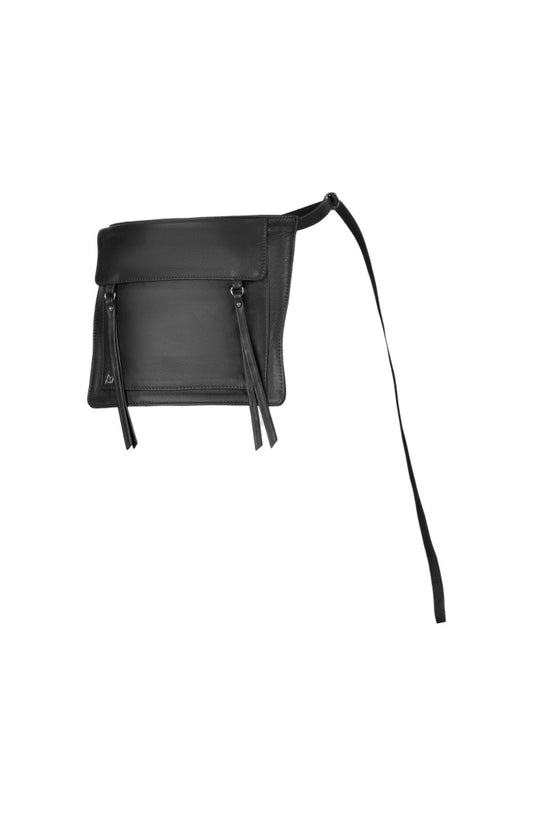 Camden Leather Waist Belt Bag Black
