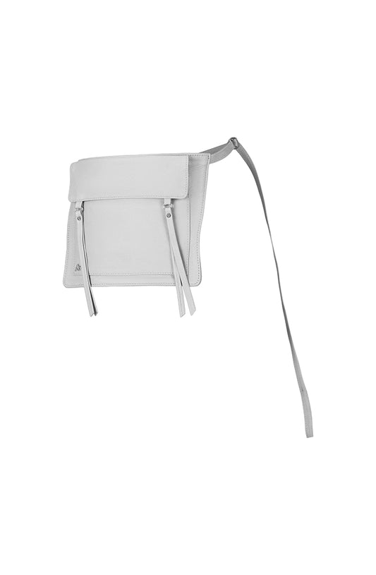 Camden Leather Waist Belt Bag White