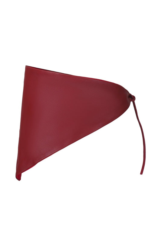 Leather Bandana Red
