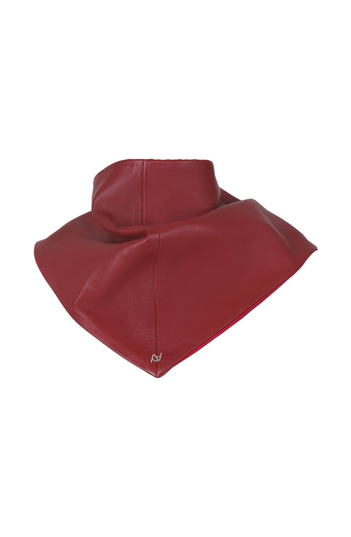 Leather Bandana Red