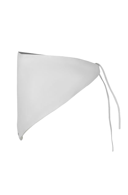 Leather Bandana White