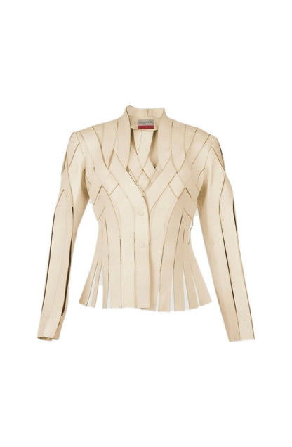 Brianna Leather Jacket Butter Yellow