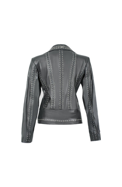 Kayla Leather Jacket Black