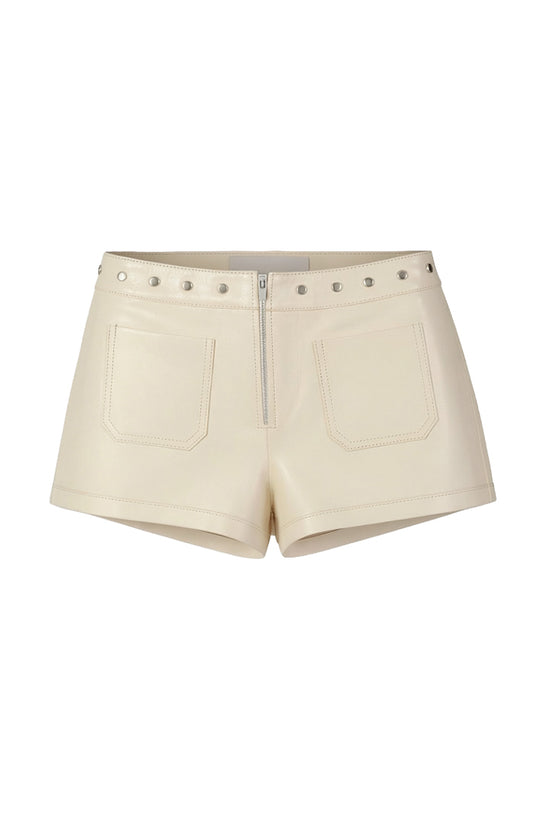 Sterling Leather Shorts Butter Yellow