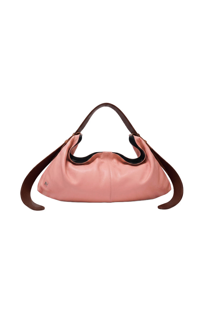 Ophelia II Oversized Leather Bag Blush Pink