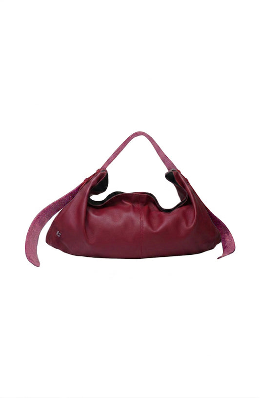 Ophelia II Oversized Leather Bag Red