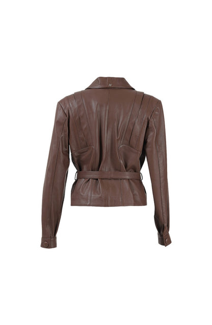 Damian Leather Jacket Brown