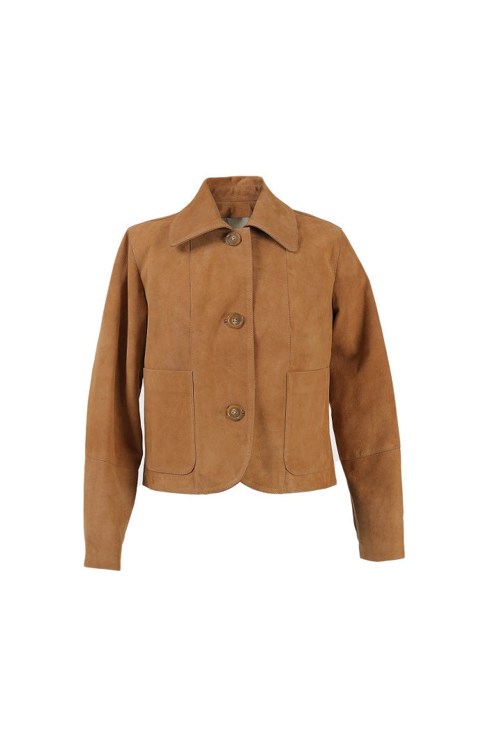 Harper Suede Jacket Beige