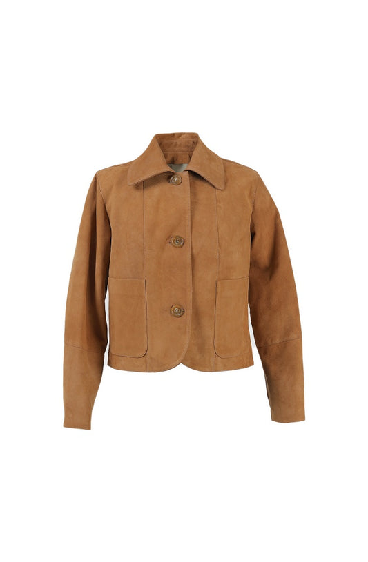 Harper Suede Jacket Beige