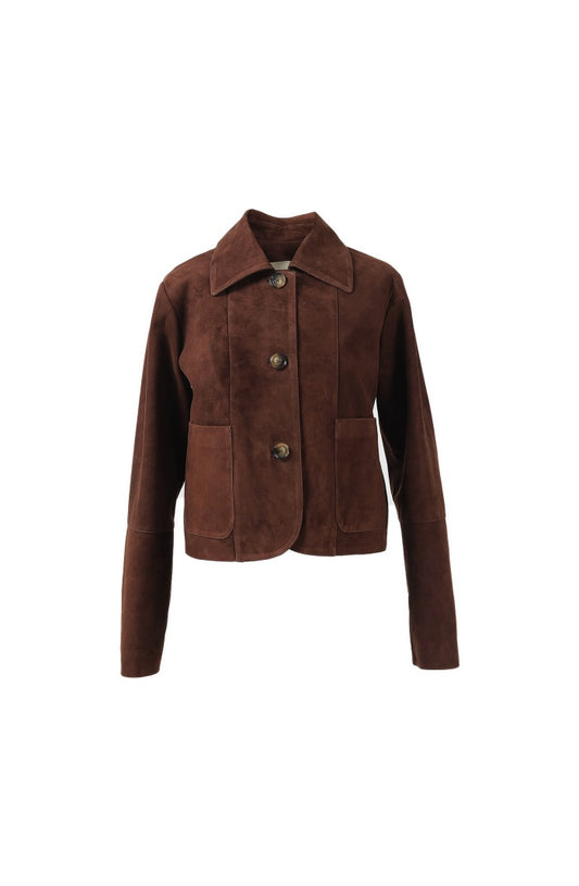 Harper Suede Jacket Brown