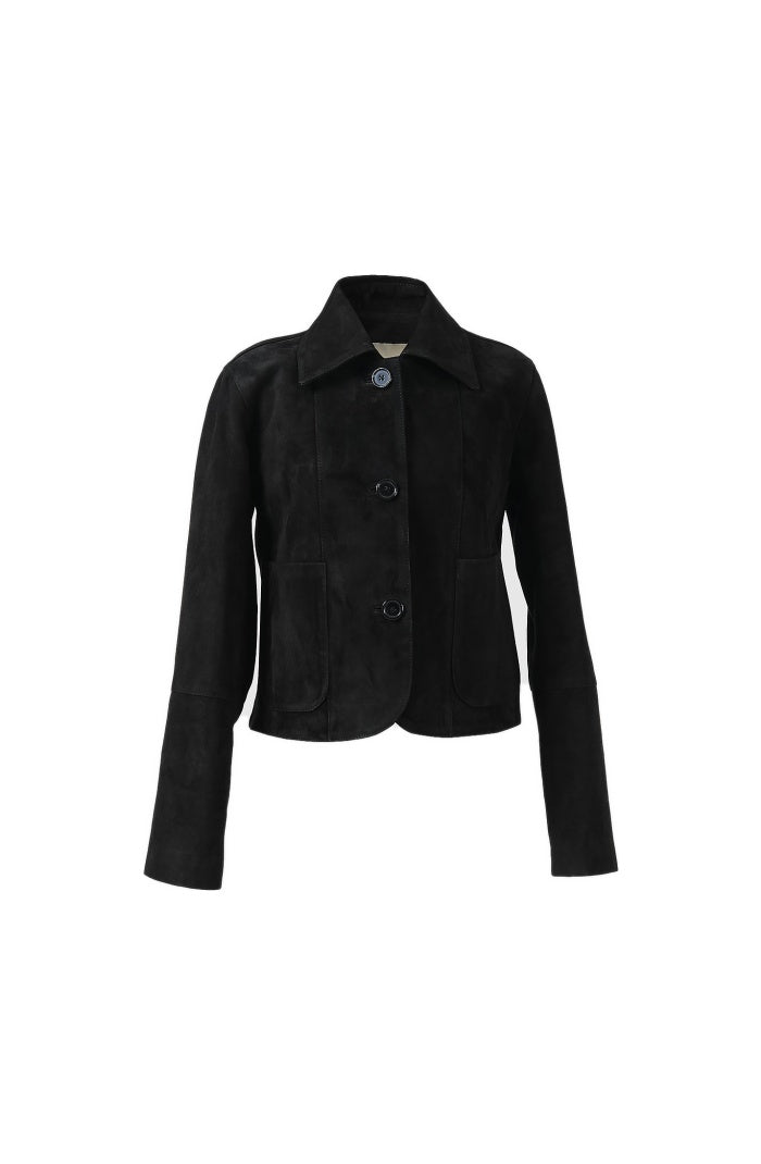 Harper Suede Jacket Black