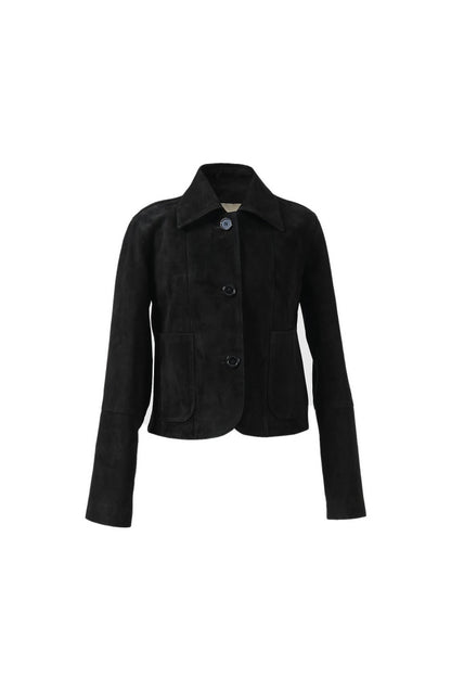 Harper Suede Jacket Black