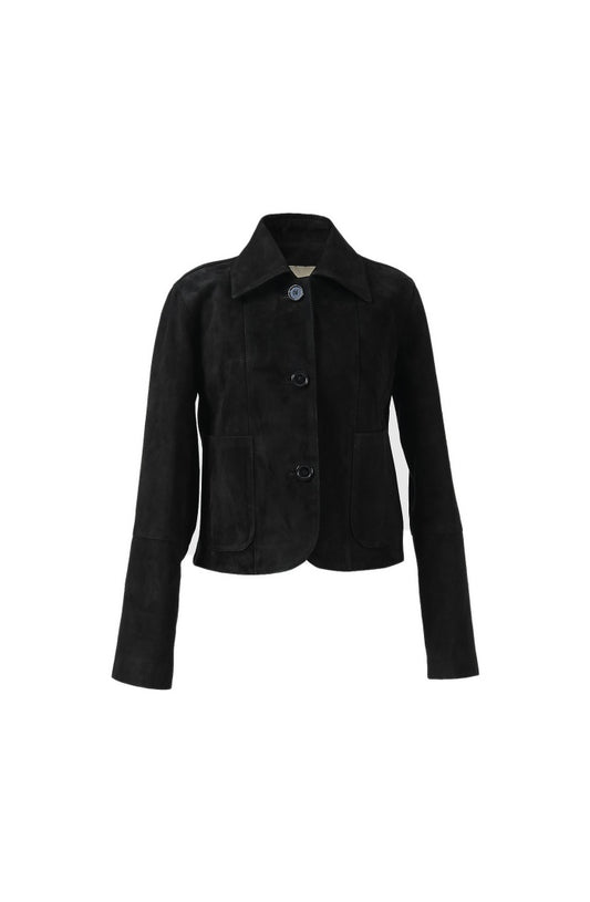 Harper Suede Jacket Black