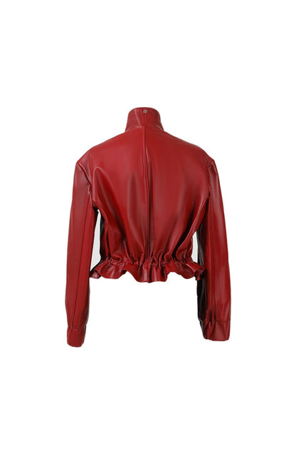 Bennett Leather Jacket Red