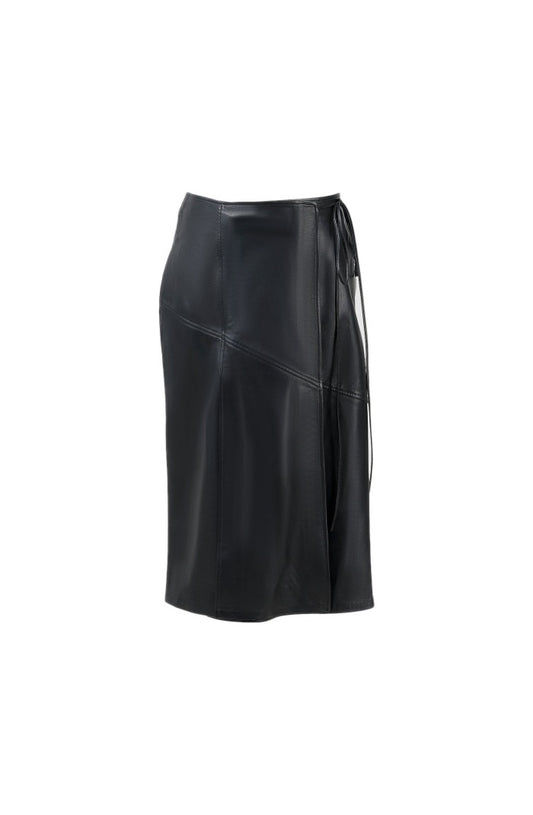 Matilda Leather Skirt Black