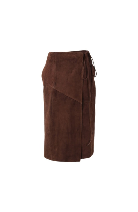 Matilda Suede Skirt Brown