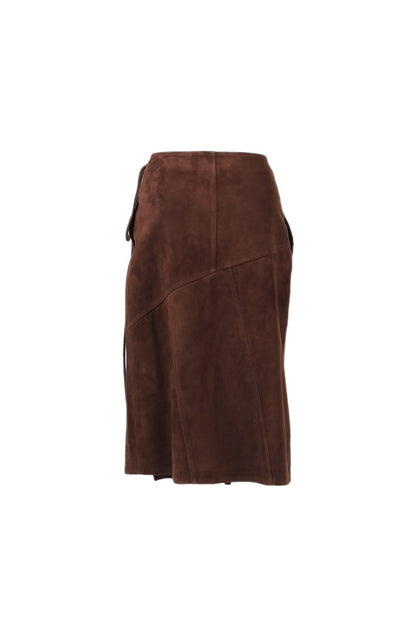 Matilda Suede Skirt Brown