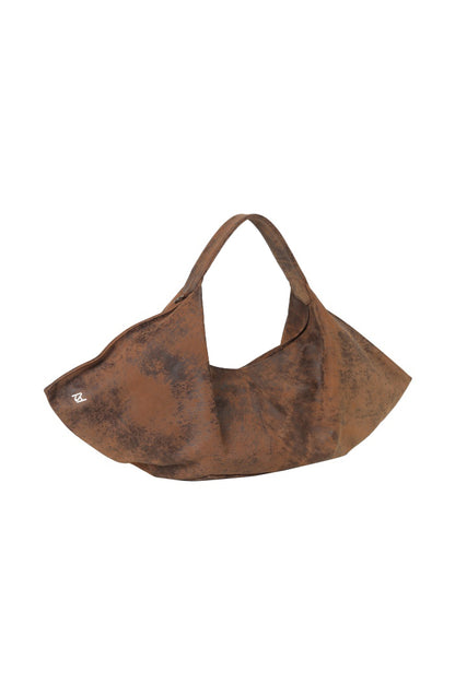 Ophelia Oversized Leather Bag Washed Brown