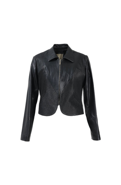 Ausborn II Leather Jacket Black