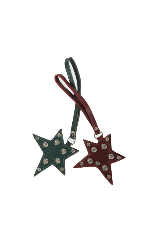 Star Shaped Leather Charm
