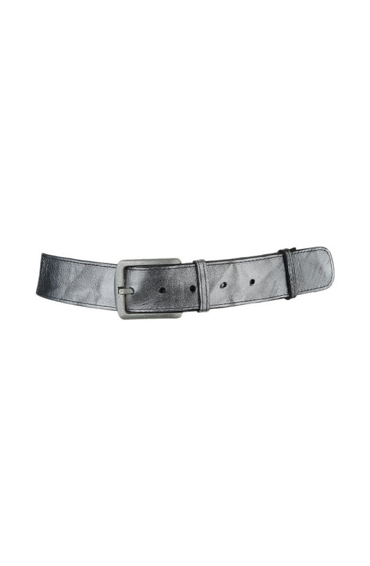 Lincoln Leather Belt Washed Silver