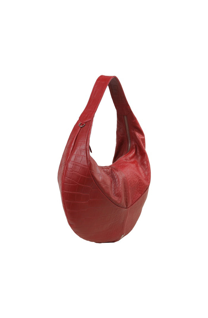 Evan Leather Bag Red Croc
