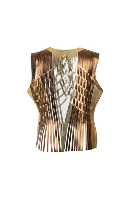 Attalea Leather Vest II Copper