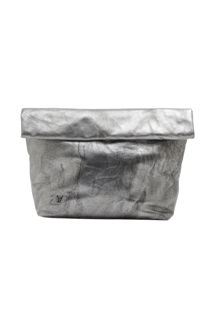 Ariana Leather Bag Washed Silver