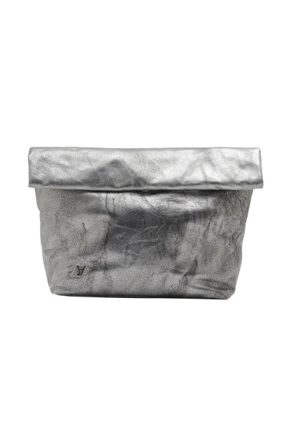 Ariana Leather Bag Washed Silver
