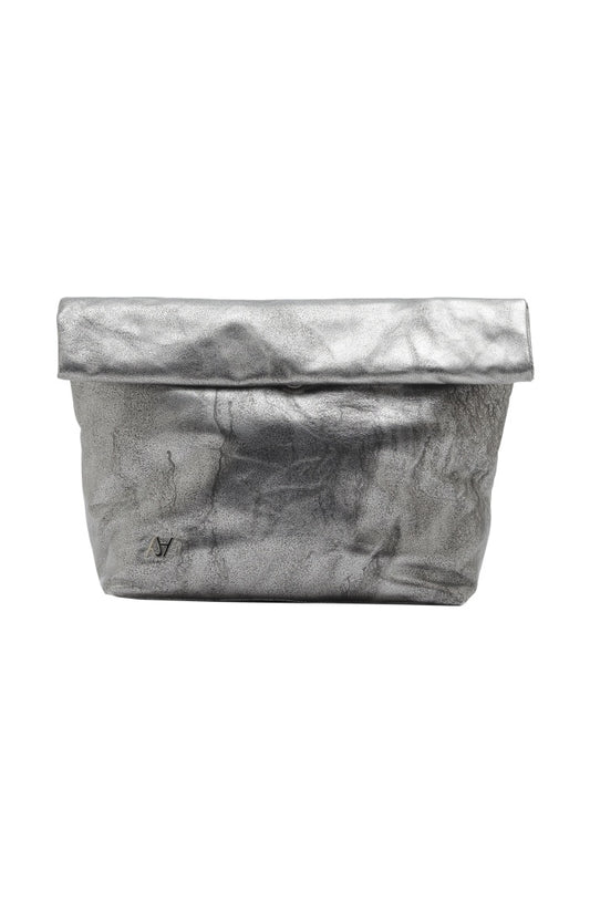 Ariana Leather Bag Washed Silver