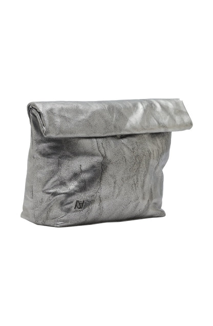 Ariana Leather Bag Washed Silver