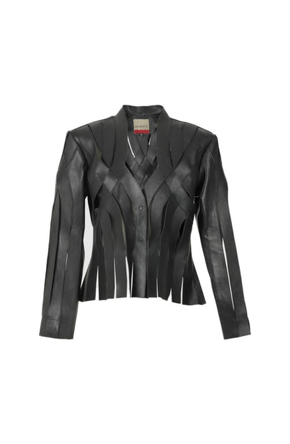 Brianna Leather Jacket Black