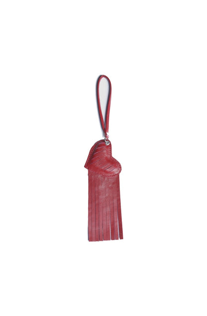 Heart x Tassel Leather Charm