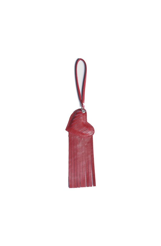 Heart x Tassel Leather Charm