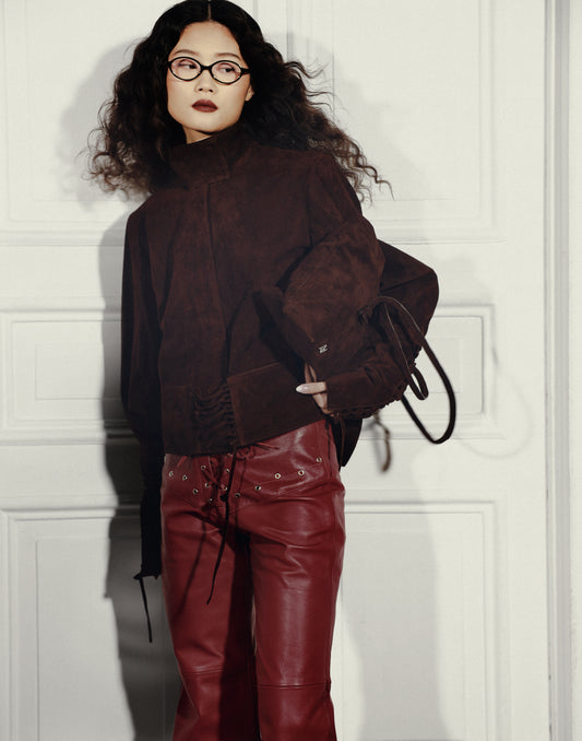 Jade Suede Jacket Brown