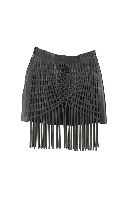 Attalea Leather Skirt Black