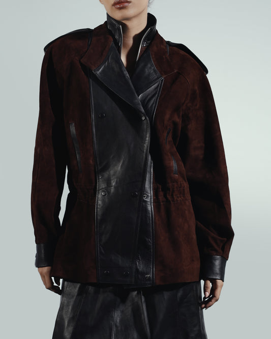 Gavin Suede Jacket Brown