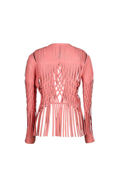 Attalea Leather Jacket Blush Pink
