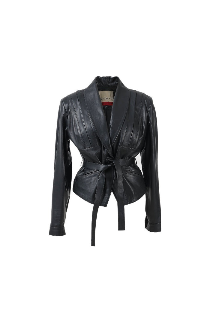 Damian Leather Jacket Black