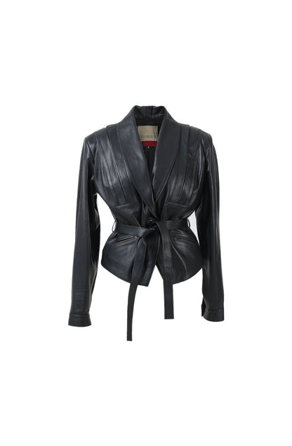 Damian Leather Jacket Black