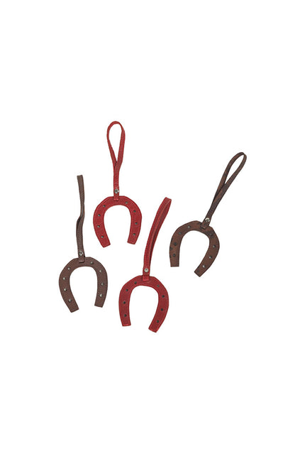 Horseshoe Shaped Leather Charm