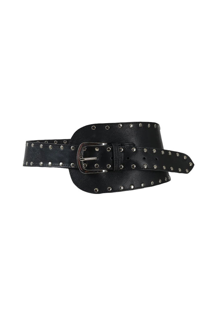 Beckett Leather Waist Belt Black