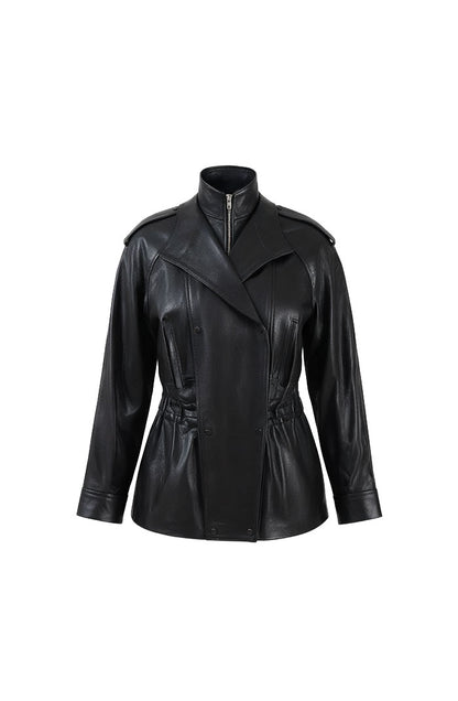 Gavin Leather Jacket Black