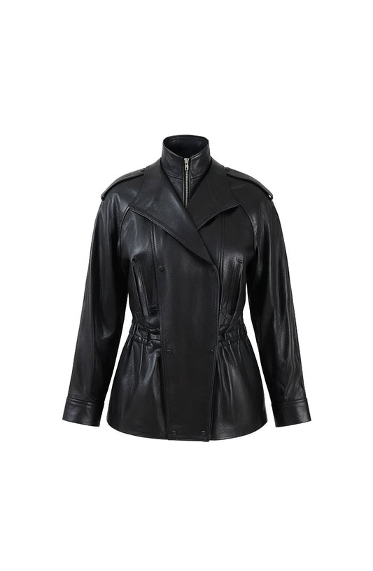 Gavin Leather Jacket Black