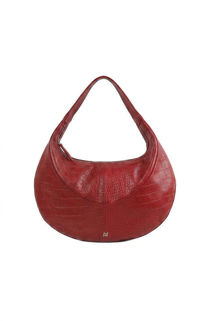 Evan Leather Bag Red Croc