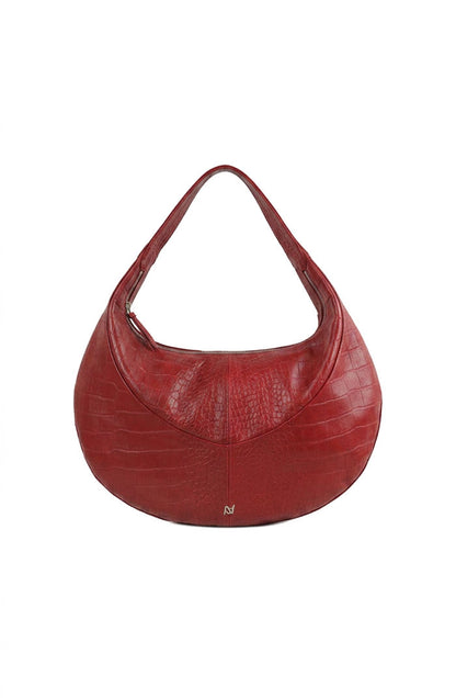 Evan Leather Bag Red Croc