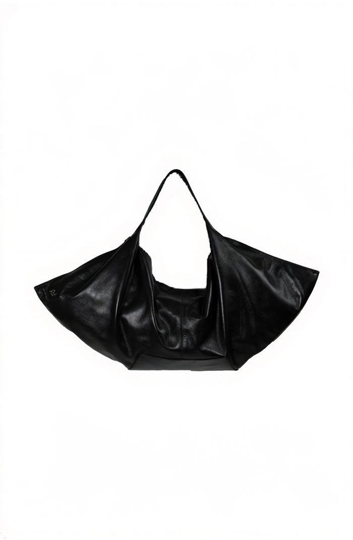 Ophelia Oversized Leather Bag Black